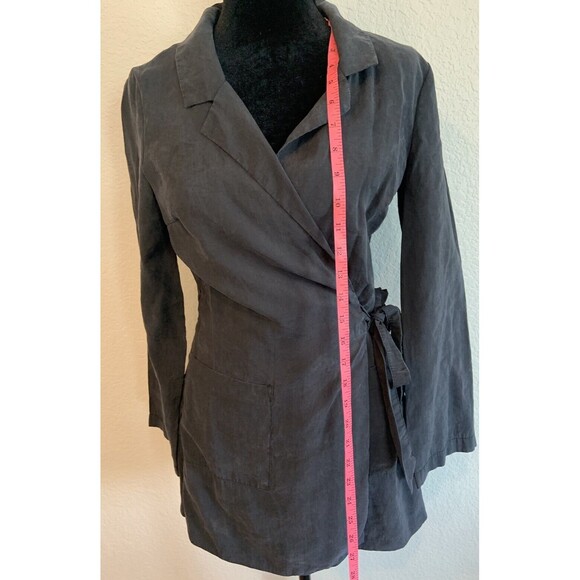 Zara Pants - Zara TRF Collection Black Wrap Style Long Sleeve Blazer Romper Dress Sz M